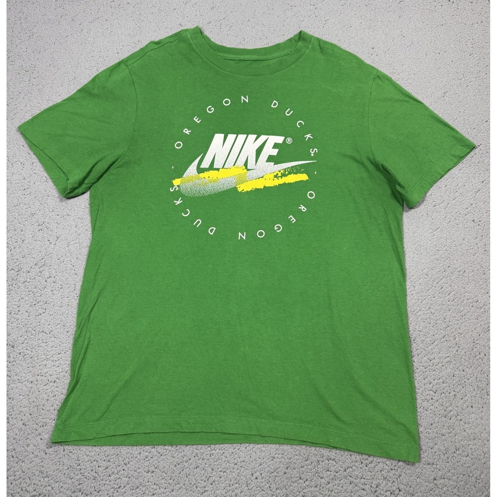 Nike Oregon Ducks Shirt Mens M Green NCAA College Football The Nike Tee Graphic